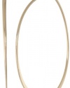 Nine West Brass Hoops Gold-Tone Large Thin Hoop Earrings, 1.25