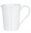 Vietri Lastra White Pitcher 7 in