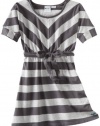 Roxy Kids Girls 7-16 Pumpkin Seed Dress, Castlerock Stripe, Medium