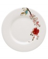 A dual-purpose dish, this Chirp party plate is a perfect size for snacks and appetizers, but also serves as your saucer. In chip-resistant bone china, it's as boldly stylish as it is durable. From Lenox Simply Fine dinnerware and dishes collection.