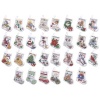 Bucilla Tiny Stocking Ornaments Counted Cross Stitch Kit