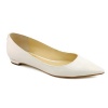 Ivanka Trump Annulio Womens Size 6.5 White Patent Leather Flats Shoes