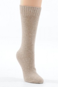 17 Colors Available Socks Jersey Crew Wool Cashmere Blend Womens Color:: Suede