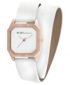 The fresh combination of crisp white and warm rose creates a lovely watch from BCBGeneration.