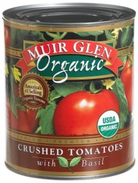 Muir Glen Organic Crushed Tomato with Basil, 28-Ounce Cans (Pack of 12)