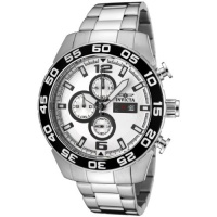 Invicta Men's 1014 II Collection Chronograph Silver Dial Stainless Steel Watch