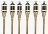 Set Of 6 Bamboo 35 Tiki Torches - Luau Outdoor Party Lights