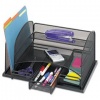 Safco Model Organizer with Three Drawers, Black Onyx (3252)