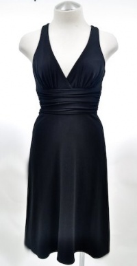 Laundry by Shelli Segal Black Matte Jersey Dress