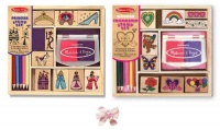 3 Item Bundle: Melissa & Doug Princess Stamp Set + Friendship Stamp Set + Free Gift