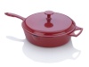 Fagor Michelle B. 4-Quart Chicken Fryer with Lid, Red