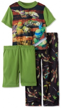 AME Sleepwear Boys 2-7 Ninja Stripes Pajama Set, Multi, 10