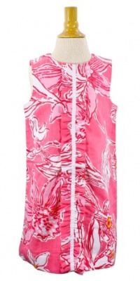 Lilly Pulitzer Little Lilly Shift w/ Ruffle Pink Dress 3