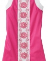 KC Parker Girls 7-16 Sleeveless Embroidered Dress, Rose Azalea, 7