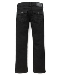 With a slim fit, back flap snap pockets and a hip black wash, these Jack AX True Religion jeans will be his new-season fave.