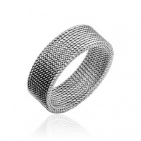 316L Stainless Steel Inspiration Flexible Steel Screen Ring Size 5-12; Comes Free Gift Box