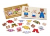 Melissa & Doug Wooden Bear Family Dress-Up Puzzle