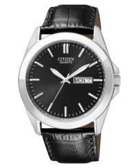 Citizen rendered this classic watch in black-on-black for subtle style.