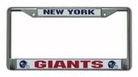 NFL New York Giants Chrome Licensed Plate Frame