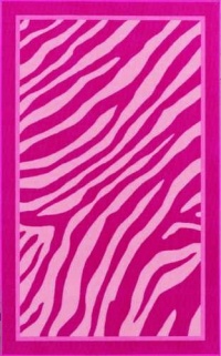 4-Ever Young Animal Print Fuchsia Printed Kids Rug Size: 6'7 x 9'2