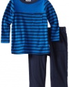 Splendid Littles Baby-boys Infant Florence Stripe Tee and Pant Set, Castaway, 12-18 Months