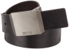 Kenneth Cole Reaction Men's Beveled Edge Plaque Buckle Belt