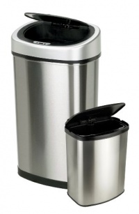 Nine Stars Touchless Automatic Motion Sensor Trash Can, Set of 2