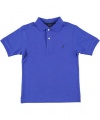 Nautica Solid Pique Polo (Sizes 8 - 20) - blue surf, 18 - 20