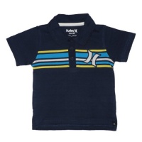 Hurley Children / Boys Short Sleeve Summer Polo Shirt / Tee - Dark Blue (Size: 18M)