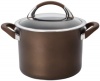 Circulon Symmetry Chocolate Hard Anodized Nonstick Covered Saucepot, 4-Quart