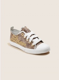 GUESS Toddler Heritage Low-Top Sneakers, TAN (9.5)