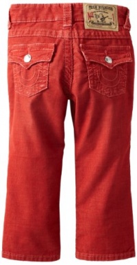 True Religion Boys 2-7 Jack Slim Fit Light Weight Overdye Cord, Tomato, 10