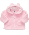 Snuggle in. She'll be irresistibly cute and cuddly in this fun microfleece hooded jacket from Carter's.