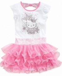 The style she's been wishing for, this tutu dress from Hello Kitty makes her dreams come true – with a crown kitty sequin graphic exclusive to Macy's!