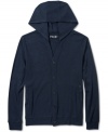 Old school style gets a lesson from the new school with this modern hooded cardigan from Volcom.