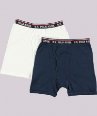 U.S. Polo Assn. 2-Pack Boxer Briefs (Sizes 8 - 18)