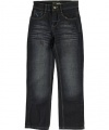 Akademiks Almaden Straight Fit Jeans (Sizes 8 - 20) - blue/black, 8