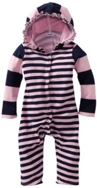 Splendid Littles Baby-girls Newborn Cambridge Mixed Stripe Playsuit, Pink Ribbon, 6-12 Months