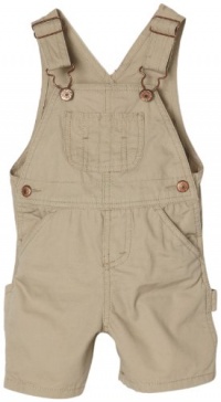 Levi's Baby-boys Infant Shortall With Adjustable Straps, Chinchilla, 12 Months