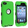 eForCity Hybrid Case for Apple iPod touch 4G, Black/Green