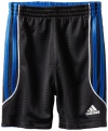 adidas Boys 2-7 Flip-side reversible short, Black/Blue, 2T