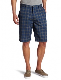 Volcom Men's Frickin Plaid Chino Short, Blue Moon, 30