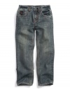 GUESS Kids Boys Brit Rocker Fit Jean - Crater Wash, DARK STONEWASH (6)