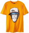 Quiksilver Boys 8-20 Monkey Business Jersey Tee, Orange, Large