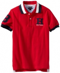 Tommy Hilfiger Boys 8-20 Short Sleeve Matt Polo Shirt, Tango Red, X-Large