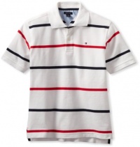 Tommy Hilfiger Boys 8-20 Short Sleeve Adriel Polo, Classic White, Large