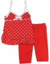 Coney Island Infant 3-24M Baby-Girls Spring Red Polka Dot Top Dress & Pants