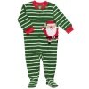 Carter's Santa Clause Christmas Footed Sleeper Pjs Microfleece Pajamas