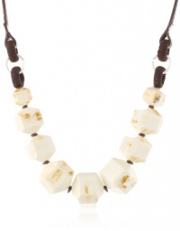 Kenneth Cole New York Urban Naturals Ivory Geometric Bead Necklace, 20