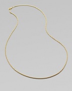 From the Chain collection. An elegant yet sturdy strand of 18k yellow gold.18k yellow gold Length, about 32 Lobster clasp Imported